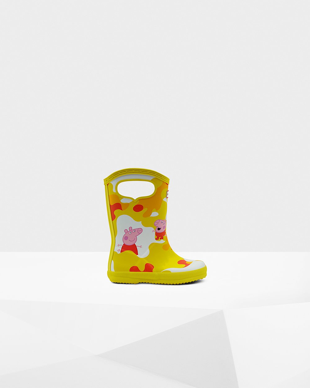 Botas De Agua Original First Peppa Pig Grab Handle Hunter Niños - Amarillos - 953824MAN